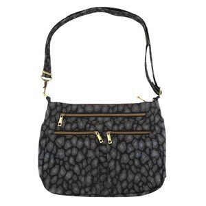 Travelon Leopard F12006 Anti Theft Crossbody Messenger Bag RFID Protection Purse